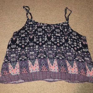 Colorful spaghetti strap tank top